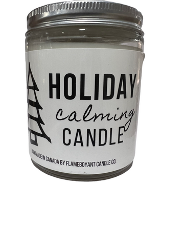 Holiday calming candle
